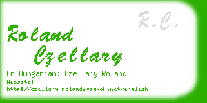 roland czellary business card